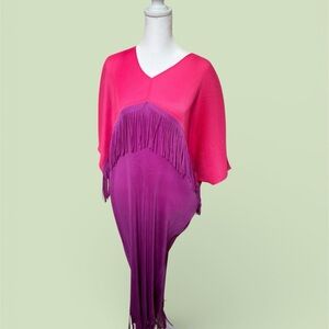 Pink and Purple Fringe Dress